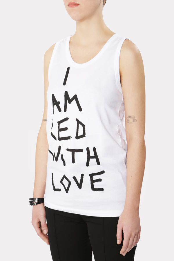 "I AM RED WITH LOVE" TANK TOP